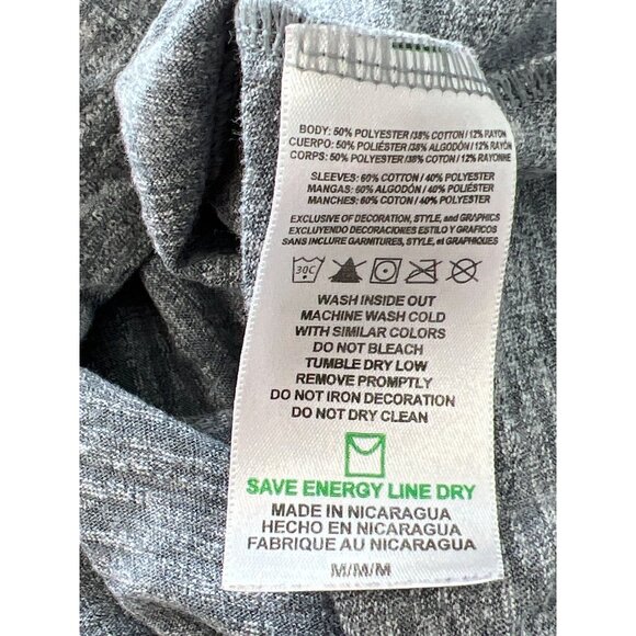 Majestic Cooperstown Raglan Shirt Size Medium Minnesota Twins Navy Gray Active - Picture 6 of 8